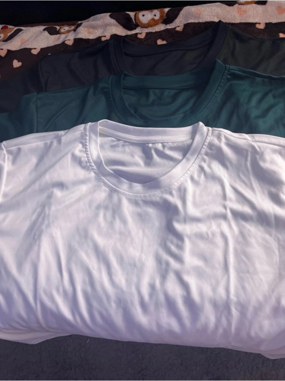 SHEIN Women's Crop Top Trio - White, Teal, Black